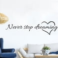 thumbnail image 2 of Uxcell Home Never Stop Pattern Removable DIY Wall Decoration Art Sticker Decal 22.4" x 5.9", 2 of 6