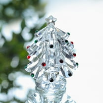 Nilvkv Crystal Christmas Tree Figurine Glass Xmas Tree Statue Desktop Christmas Tree Ornaments Festival Party Table Decorations Clear, Christmas Gifts