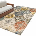 thumbnail image 2 of Vintage Boho Area Rug 4'x6', Chic Farmhouse Neutral Morocco Geometric Washable Non-Slip Rugs, Low Pile Large Carpet for Living Room Bedroom Dining Room Kitchen Office Indoor Mat, 2 of 9