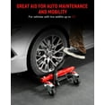 thumbnail image 6 of GARVEE Hydraulic Car Wheel Dolly Jack Set of 2 with Foot Pedal,Rollers,Heavy Duty 3000 LBS Capacity Vehicle Dollies for Tire Auto Repair Moving,Red, 6 of 7