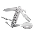 thumbnail image 4 of Cuchillo plegable de supervivencia multifunción Cubiertos de bolsillo Tenedor Multiherramienta para Zulema Cortador plegable, 4 of 4