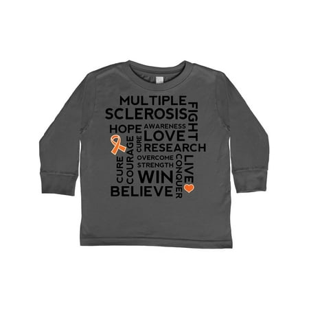 

Inktastic Multiple Sclerosis MS Awareness Walk Gift Toddler Boy or Toddler Girl Long Sleeve T-Shirt