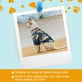 thumbnail image 6 of Coloody 4 Pieces Pet Hawaii Style Summer T-Shirts for Small Puppy, 6 of 7