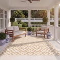thumbnail image 4 of Safavieh Courtyard Alvin Geometric Indoor/Outdoor Area Rug, Brown/Bone, 4' x 4' Square, 4 of 11