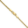 thumbnail image 3 of Primal Gold 10 Karat Yellow Gold 2mm Semi-solid Diamond-cut Rope Chain, 3 of 4