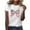 White 03, variant on Women's Short Sleeve T-shirts Round Neck Short Sleeve 4th July Tees USA Flag Independence Day Festival Summer Outfits (XL, White 04)