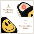 thumbnail image 3 of Retro Plush Happy Face Slippers for Women Men Comfy Warm Thick Sole House Slippers for Winter Indoor Outdoor Fluffy Slides Slippers, 3 of 5