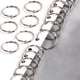 thumbnail image 5 of Anillos para libros, anillos para carpetas, 100 piezas Anillos metálicos Bloc de notas Llaveros Anillos con bisagras para álbumes Álbumes de recortes Ducha de metal(25mm), 5 of 5