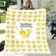 thumbnail image 4 of Manta ligera con estampado de Pokémon de anime japonés para sala de estar, dormitorio, habitación de niños, manta cálida, regalo de Navidad, 4 of 5