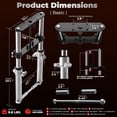 thumbnail image 6 of Mini Bike Front Suspension Fork, Dual Shock Suspension Fork Compatible with FRP GMB100 Coleman CT100U BT200X CC100X Mini Bikes, Disc Brake Mount - Silver, 6 of 8