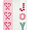 Candy Canes/Pink, variant on Women's Holiday Drinks Cozy Socks, 3-Pack, Size 4-10