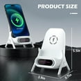thumbnail image 4 of SINGOMON Wireless Charger, 15W Fast Charging, Lazy Phone Stand, Compatible with iPhone 16/15/14/13 Pro XS/8 Plus, Samsung Galaxy S25/S24/S23/Note 20, Etc., 4 of 10