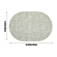 thumbnail image 3 of FHBVT Oval Leather Placemats, Water and Oil Proof, Heat Insulation, Non-Slip Design for Dining Tables, Flexible, Easy to Clean, Perfect for Home, Kitchen, and Restaurant Decor, 3 of 6