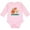 AD-Pink, variant on Inktastic 1st Birthday Woodland Fox 1 Year Old Boys or Girls Long Sleeve Baby Bodysuit