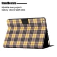 thumbnail image 2 of Case for iPad 6th Generation, Plaid Design Cute Stylish Shockproof Cover with Kickstand Magnetic Flip Folio Case for iPad 6th Generation 9.7 inch,Yellow, 2 of 6
