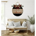 thumbnail image 5 of Gone To Beach Love Santa Front Door Sign Funny Wreaths Hanging Wooden Plaque Decoration Round Rustic Wood Farmhouse Porch Decor for Home Front Door Decor, 12 x 12 Inch, 5 of 5