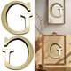 thumbnail image 5 of Arte Pared Alphabet Gold English Letters Pegatinas 3D Mirror Acrílico+Eva (G), 5 of 9