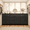 Black, variant on Romorgniz White TV Stand for 60 inch TV Dressers for Bedroom with 9 Fabric Drawers Wide Dresser for Living Room, Sturdy Metal Frame & Wood Top