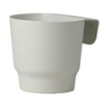 thumbnail image 2 of Almencla Railing Planter Modern Hanging Flower Pot for Farmhouse Outdoor Plants Porch 18cmx13.5cm White, 2 of 8