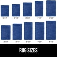 thumbnail image 6 of Bath Rug 30x20, Thick Soft Absorbent Chenille, Rubber Backing Quick Dry Microfiber Mats, Machine Washable Rugs for Shower Floor, Bathroom Runner Bathmat Accessories Décor, Royal Blue, 6 of 6