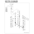 thumbnail image 3 of Kingston Brass KS1795ALBS Heritage Double-Handle 4-Hole Widespread Kitchen Faucet with Brass Sprayer in Oil Rubbed Bronze, 3 of 5
