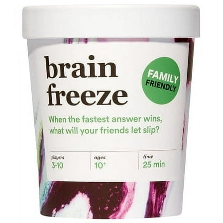 BRAIN FREEZE Family Party Game - The Hilarious Speak-Before-You-Think Card Game