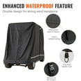 thumbnail image 6 of VEVOR 4 Passenger Golf Cart Cover, 600D Polyester Full Cover, Universal Fits for Most Brand Club Car Covers, Waterproof, Sunproof, and Dustproof Outdoor Golf Cart Cover with Three Zipper Doors, Black, 6 of 9