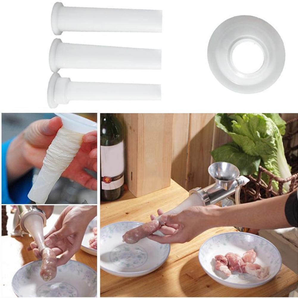 3 Pcs Universal Sausage Stuffing Tube Plastic Stuffers For Casing Meat Grinder 