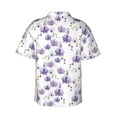 thumbnail image 3 of Goofa Orchids Flowers Hawaiian Shirt for Men, Unisex Summer Beach Casual Short Sleeve Button Down Shirts,Aloha Tropical Floral print shirt-3X-Large, 3 of 9