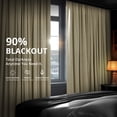 thumbnail image 3 of Half Price Drapes Signature Neutral Ground Velvet Blackout Curtains For Bedroom(1 Panel), 50WX 120L, 3 of 11