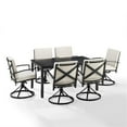 thumbnail image 3 of Afuera Living 7-Piece Metal/Polyester Outdoor Dining Set in Bronze/Oatmeal, 3 of 18