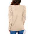 thumbnail image 3 of Rosvigor Shirts for Women Puff Long Sleeve Womens Blouses Casual Fall Tunic Tops, 3 of 8
