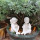 thumbnail image 1 of Decoración hogareña Gwong Garden Statue Whimsical Clima resina Resina Solar Fireflies Garden Boys Girls Estatua para Patio Gwong 21078105, 1 of 6