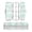 Pastel Green and Peach Bows, variant on Plastic Pencil Box Large Capacity Pencil Boxes Clear Boxes with Snap-Tight Lid Stylish Office Supplies Storage Organizer Box Green and Mint Bows