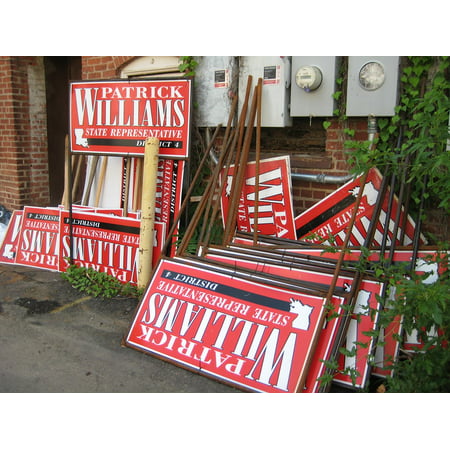 LAMINATED POSTER Signs Campaign Election Political Poster Print 24 x