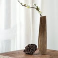 Tall Wooden Floor Vase for Home Decor - Rustic Wood Flower Vase ...