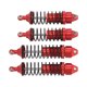 thumbnail image 3 of 4 Uds amortiguador trasero delantero amortiguador de aleación de aluminio accesorios de amortiguador aptos para coche TRAXXAS SLASH 1/10 RC rojo, 3 of 14