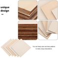 thumbnail image 4 of Diy Graffiti Wood Blocks Square Natural Wood Slices for Birthday Reminders Khaki Wood Material Drawing 20Pcs, 4 of 4