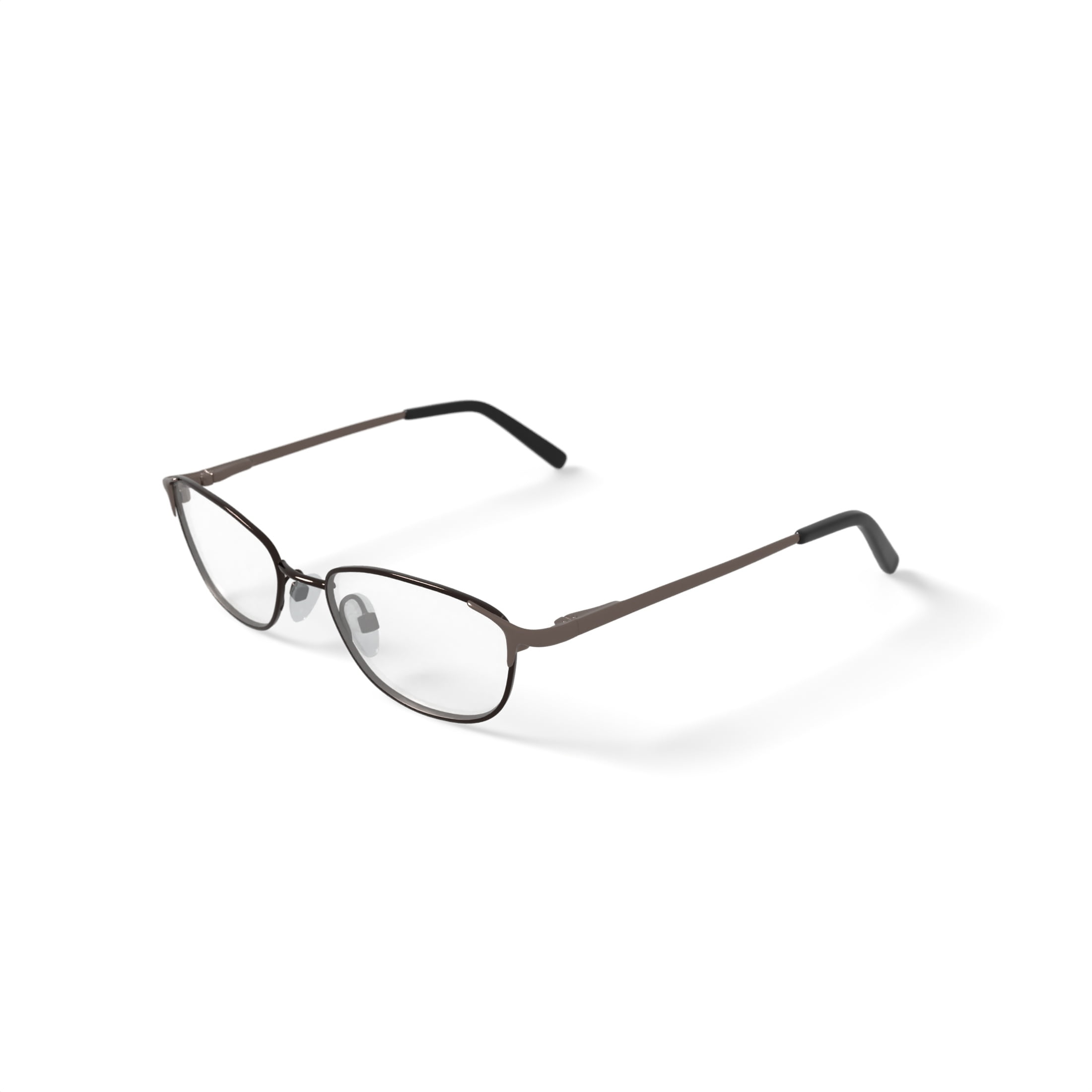 Walmart Women's FM14081 Rectangular Prescription Eyeglasses with Case, Black/Gold