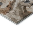 thumbnail image 3 of Addison Rugs Mayfield Premium Machine Washable Transitional Animal Beige Runner Rug, 2'3" X 7'6" Machine Washable Transitional Animal Beige Oversized Sherpa Throw Blanket, 3 of 6