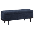 thumbnail image 1 of Bouclair Banc Ottoman Bleu Marine avec Rangement, 1 of 6