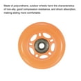 thumbnail image 4 of Uxcell 2.8" OD Inline Skate Wheels with Bearings 82A Skate Replacement, Orange 4 Pack, 4 of 5
