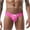 Pink, variant on Sunvit-Panties Young Mens Swim Briefs - Nylon Spandex, Low-Rise, Adjustable Drawstring Waist, Breathable Stretchy, White, Size M - Ideal for Beach/Pool/Water Sports