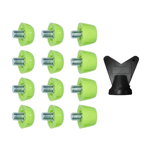 12 Uds. Clavos para zapatos de fútbol, clavos para botas de fútbol de nailon para competición de entrenamiento verde