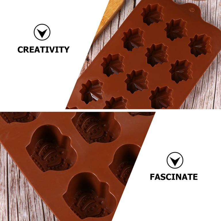 NUOLUX 2pcs Household Chocolate Baking Mold Kitchen Non-stick Silicone  Chocolate Molds 