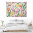 thumbnail image 3 of Nawypu Tapestry, Colorful Tulips Floral Tapestry for Bedroom Wall Tapestry Hanging Wall Blankets Room Wall Decor Home Decoration Art, 3 of 7
