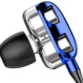 thumbnail image 4 of Tholdsy Auriculares con cable Cancelación de ruido portátil Auriculares dinámicos Escuchar música Ver videos Auriculares con micrófono Azul Azul 10piezas, 4 of 6