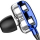 thumbnail image 4 of Matsuzay Auricular con cable Interfaz de 3,5 mm Reducción de ruido Altavoz dual Tapa de oreja de silicona Juego de escucha de música Auriculares Azul 10piezas, 4 of 6