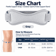 thumbnail image 3 of Patella Tendon Knee Straps,Knee Brace for Women & Men with Extra Straps,Patella Bands for Pain Relief, Osgood Schlatter,Jumper’s Knee,Tendonitis, Running, Basketball,White,S, 3 of 5