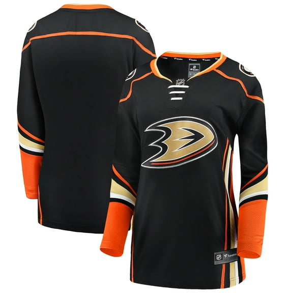 Women's Fanatics Black Anaheim Ducks Home Breakaway Jersey